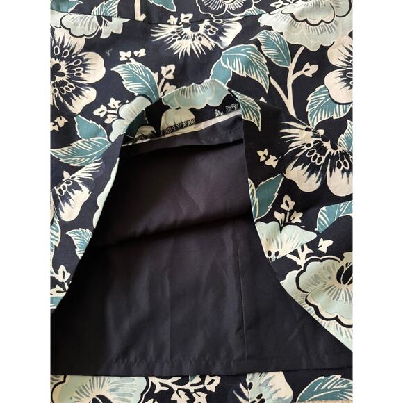 LOFT 6 NWT Blue floral print A-Line skirt. - Picture 5 of 9